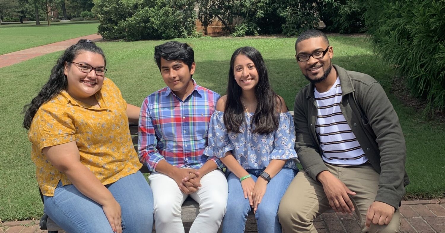 Cynthia Rodriguez '20, Jorge Torres Villalva '21, Maribel Hernandez '20, Marqus Whitman '20